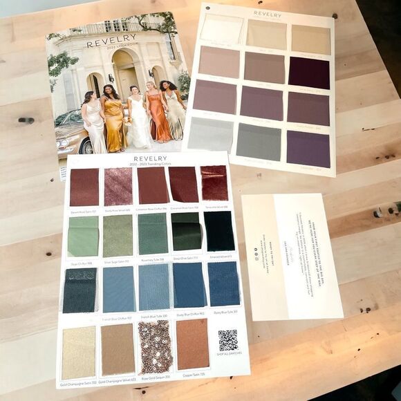 Revelry Look Book & 2022-2023 trending fabric swatches for Bridesmaides Dress - Picture 1 of 4